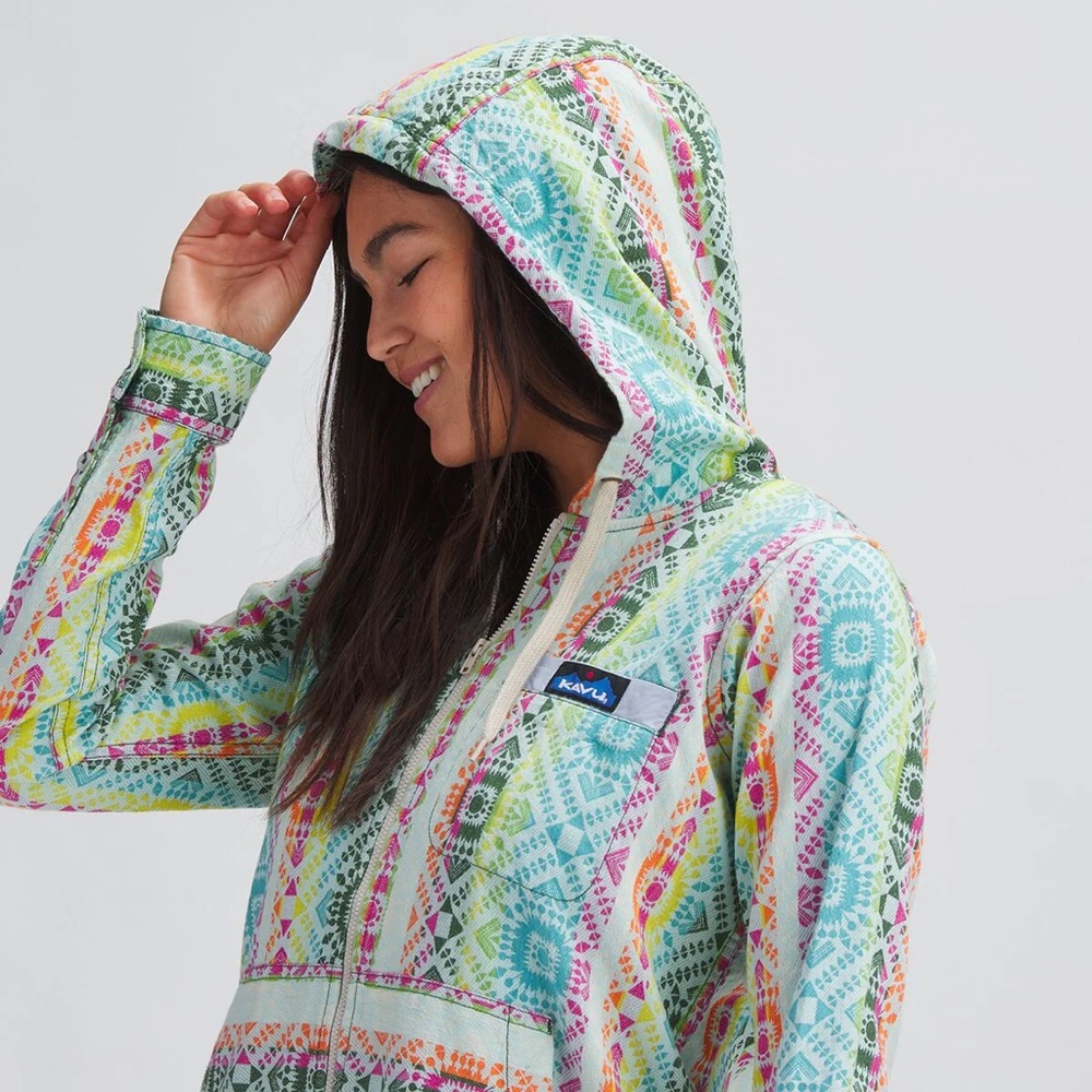 KAVU Saratoga Hooded Organic Cotton Sweatshirt ☀️Summer Love